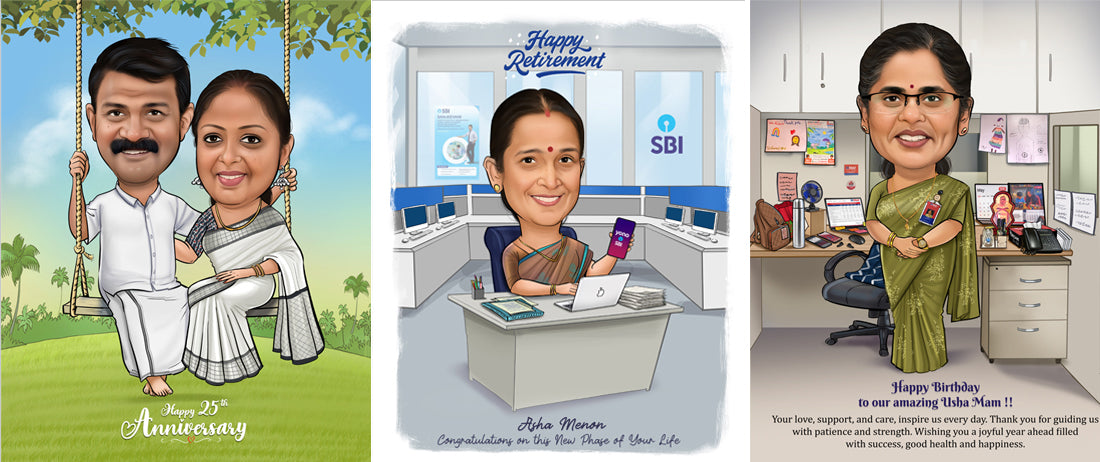 Beyond AI: The Magic of "Artistic Intelligence" in Your Personalized Caricature Gifts