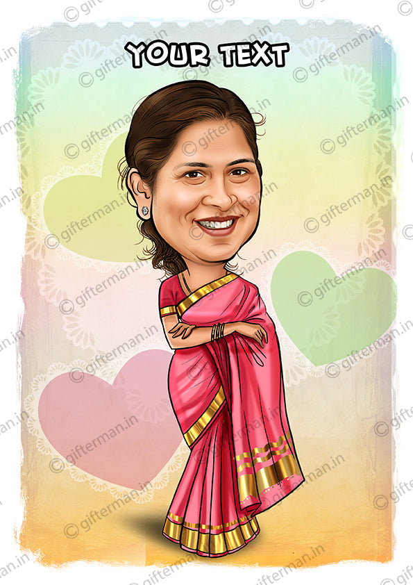 Super Mom 4 - Personalized Caricature Frame Mother's Day Family Gift