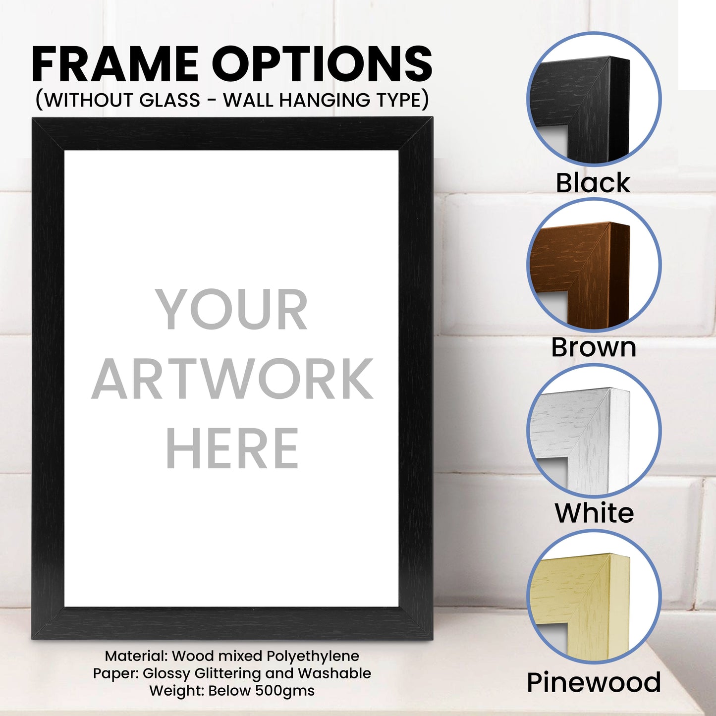 Photo to Digital Art Colourful Portraits - Customized Art Frame  - Oil Paint Effect Portrait Gift