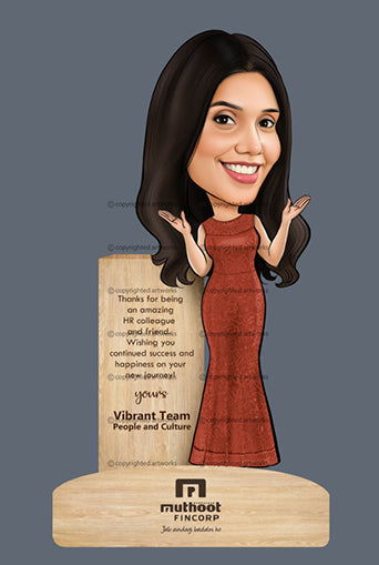 Corporate Caricature Desktop Standee Me-mento